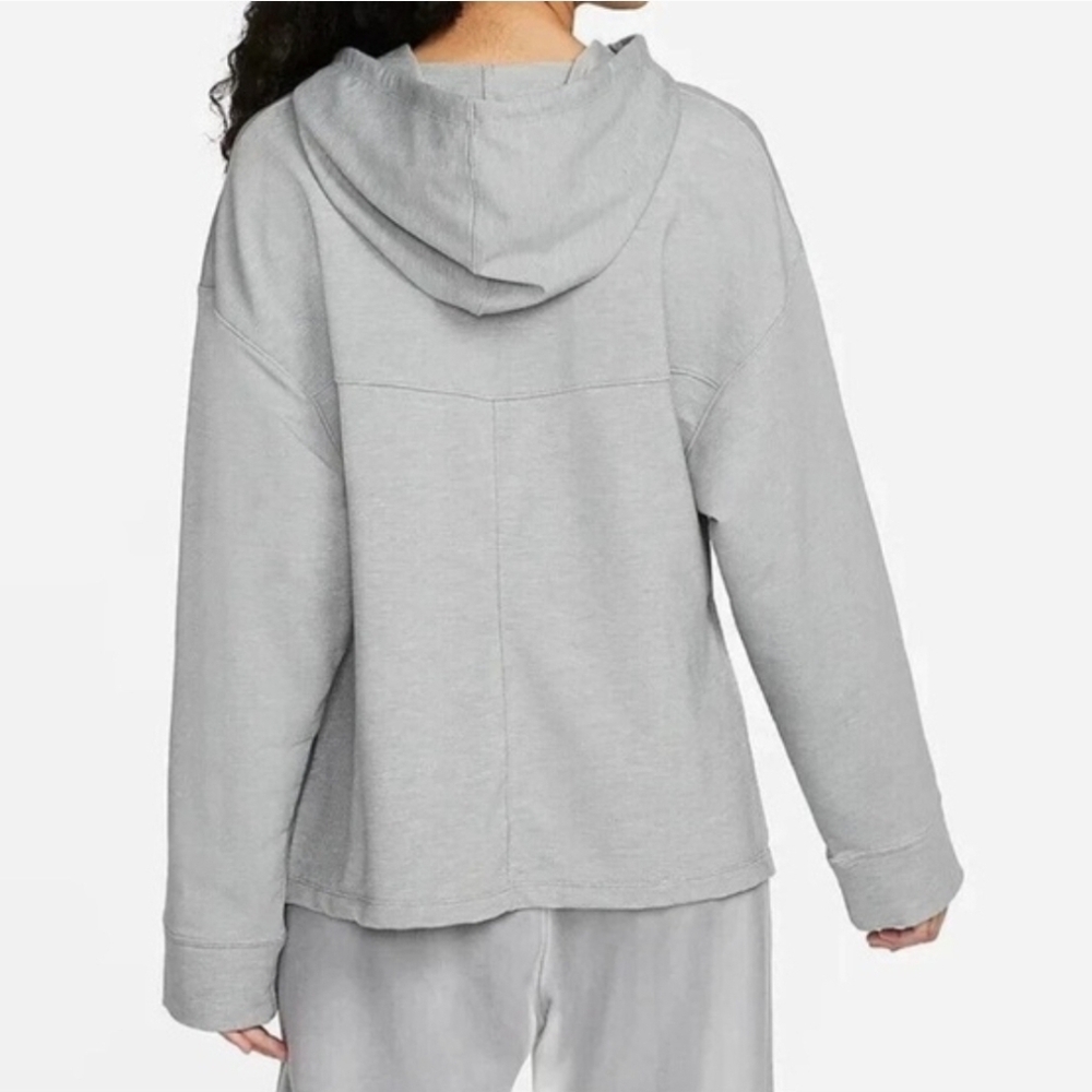 Nike Yoga Dri Fit Oversize Hoodie Particle Grey | Women's Size L - Picture 2 of 12